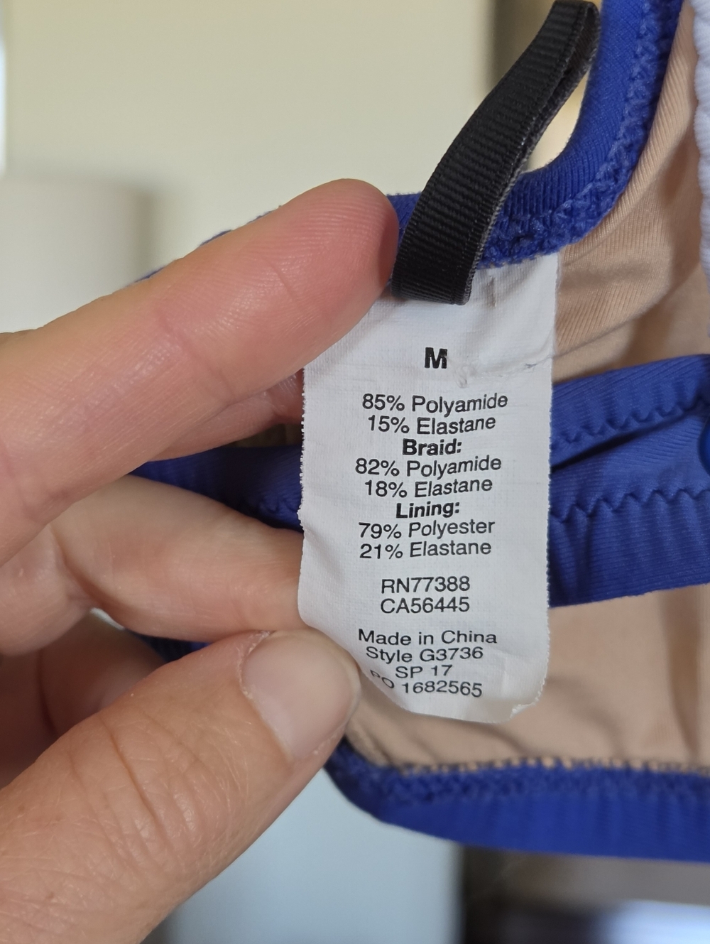 J. Crew Braided Tie Nautical Blue Bikini Set - Picture 4 of 8